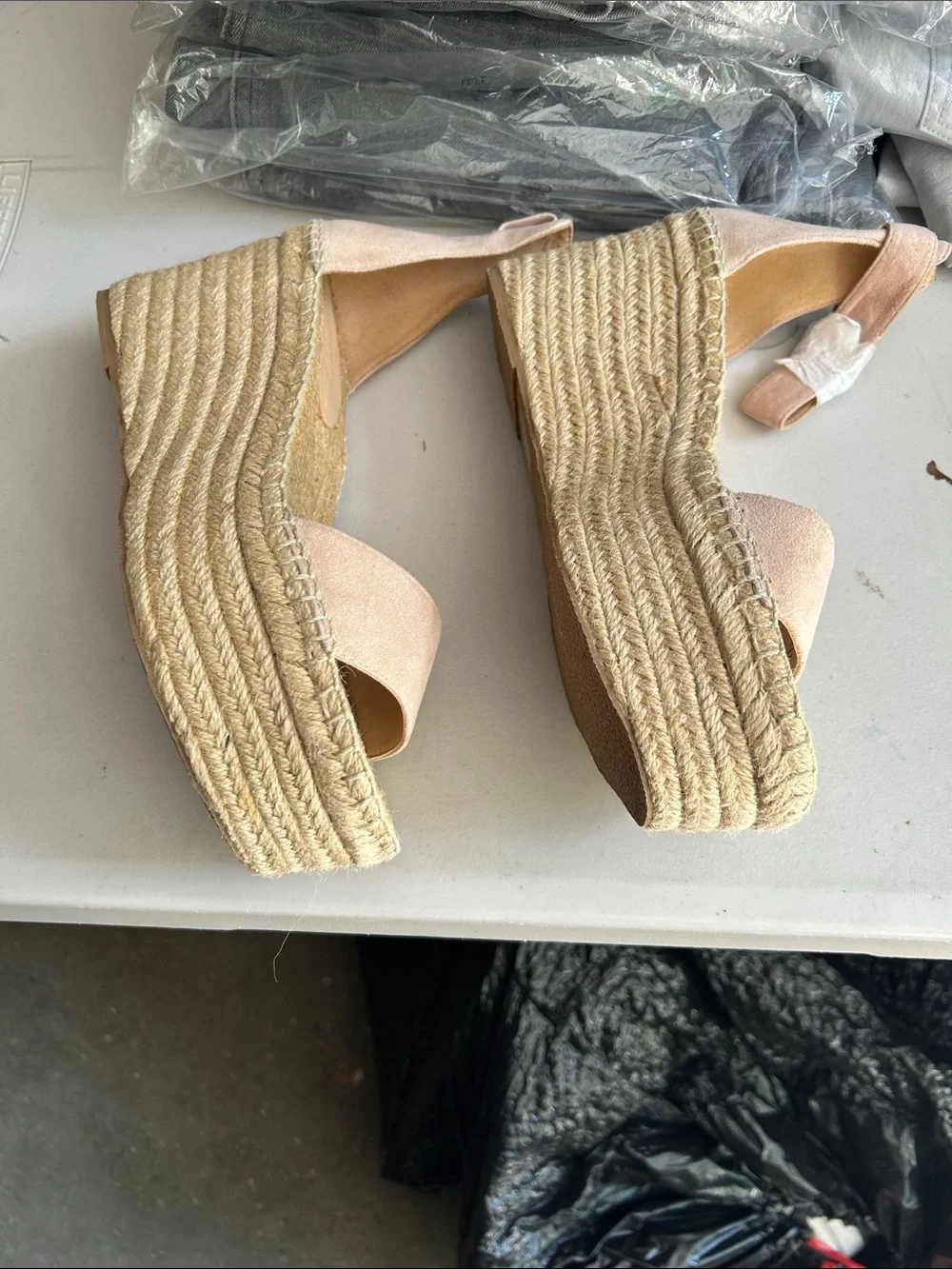 New with Defects J.Crew Platform Espadrille Suede Sandals‎